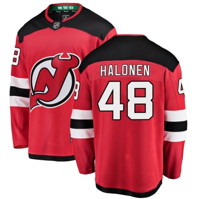 Men's Brian Halonen New Jersey Devils Fanatics Branded Home Jersey - Breakaway Red