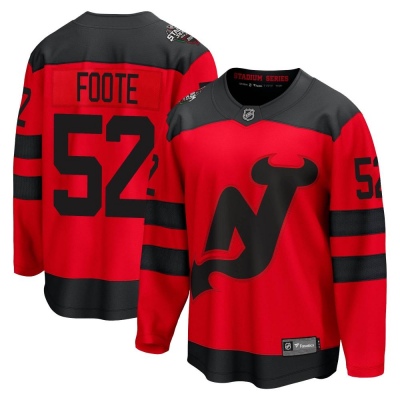 Men's Cal Foote New Jersey Devils Fanatics Branded 2024 Stadium Series Jersey - Breakaway Red