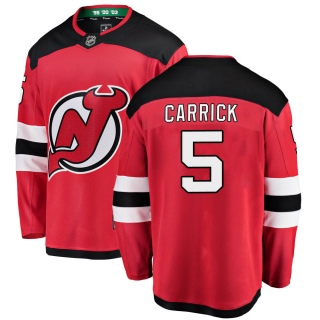 Men's Connor Carrick New Jersey Devils Fanatics Branded Home Jersey - Breakaway Red