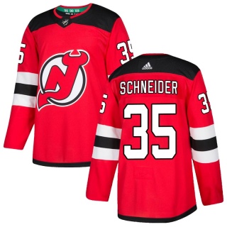 Men's Cory Schneider New Jersey Devils Adidas Home Jersey - Authentic Red