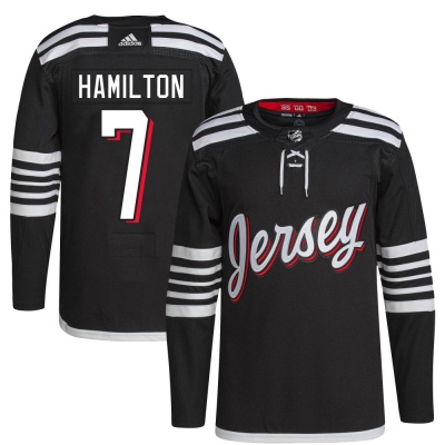 Men's Dougie Hamilton New Jersey Devils Adidas 2021/22 Alternate Primegreen Pro Player Jersey - Authentic Black
