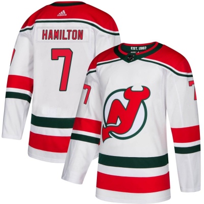 Men's Dougie Hamilton New Jersey Devils Adidas Alternate Jersey - Authentic White