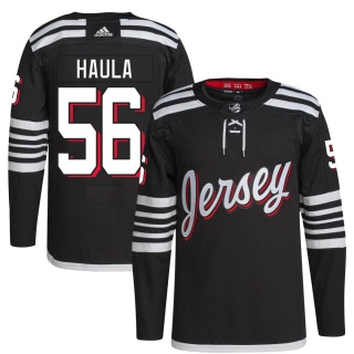 Men's Erik Haula New Jersey Devils Adidas 2021/22 Alternate Primegreen Pro Player Jersey - Authentic Black