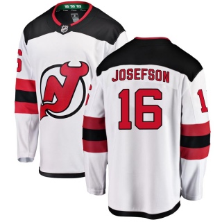 Men's Jacob Josefson New Jersey Devils Fanatics Branded Away Jersey - Breakaway White
