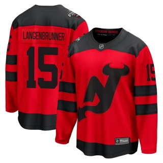 Men's Jamie Langenbrunner New Jersey Devils Fanatics Branded 2024 Stadium Series Jersey - Breakaway Red