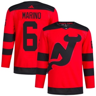 Men's John Marino New Jersey Devils Adidas 2024 Stadium Series Primegreen Jersey - Authentic Red