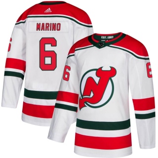 Men's John Marino New Jersey Devils Adidas Alternate Jersey - Authentic White