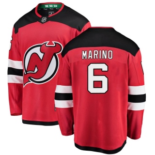 Men's John Marino New Jersey Devils Fanatics Branded Home Jersey - Breakaway Red