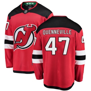 Men's John Quenneville New Jersey Devils Fanatics Branded Home Jersey - Breakaway Red