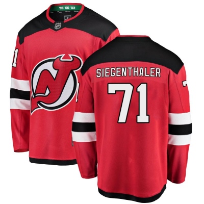 Men's Jonas Siegenthaler New Jersey Devils Fanatics Branded Home Jersey - Breakaway Red