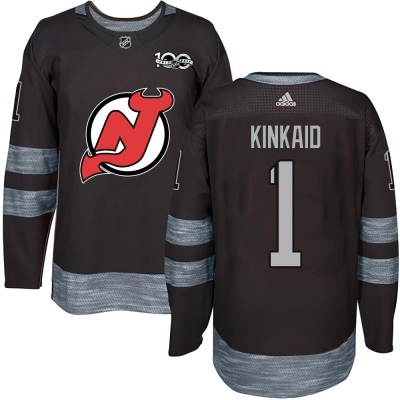 Men's Keith Kinkaid New Jersey Devils 1917- 100th Anniversary Jersey - Authentic Black