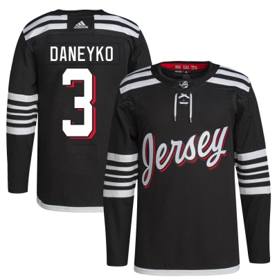 Men's Ken Daneyko New Jersey Devils Adidas 2021/22 Alternate Primegreen Pro Player Jersey - Authentic Black