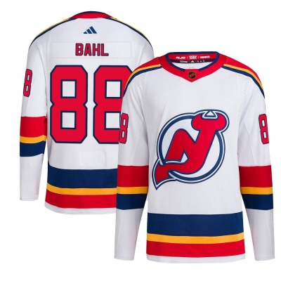 Men's Kevin Bahl New Jersey Devils Adidas Reverse Retro 2.0 Jersey - Authentic White