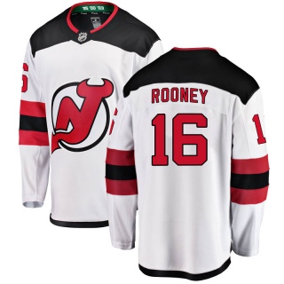 Men's Kevin Rooney New Jersey Devils Fanatics Branded Away Jersey - Breakaway White