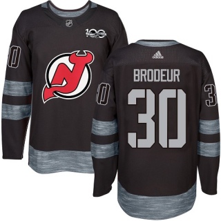 Men's Martin Brodeur New Jersey Devils Adidas 1917- 100th Anniversary Jersey - Authentic Black