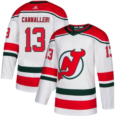 Men's Mike Cammalleri New Jersey Devils Adidas Alternate Jersey - Authentic White