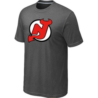 Men's New Jersey Devils Big & Tall Logo T-Shirt - Dark - Grey