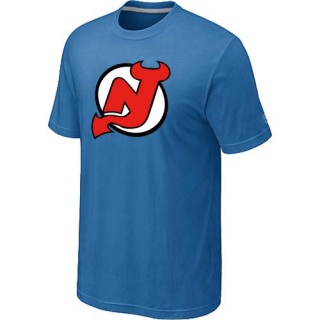 Men's New Jersey Devils Big & Tall Logo T-Shirt - - Light Blue