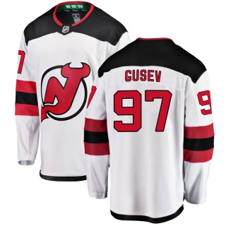 Men's Nikita Gusev New Jersey Devils Fanatics Branded Away Jersey - Breakaway White