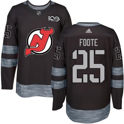 Men's Nolan Foote New Jersey Devils 1917- 100th Anniversary Jersey - Authentic Black