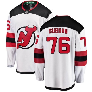 Men's P.K. Subban New Jersey Devils Fanatics Branded Away Jersey - Breakaway White