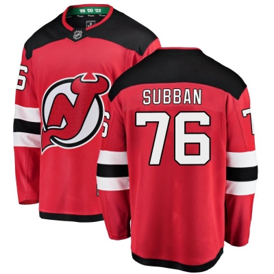 Men's P.K. Subban New Jersey Devils Fanatics Branded Home Jersey - Breakaway Red