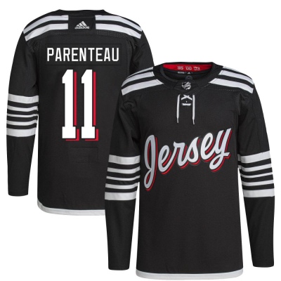 Men's P. A. Parenteau New Jersey Devils Adidas 2021/22 Alternate Primegreen Pro Player Jersey - Authentic Black