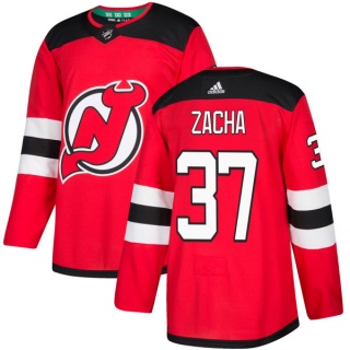 Men's Pavel Zacha New Jersey Devils Adidas Jersey - Authentic Red
