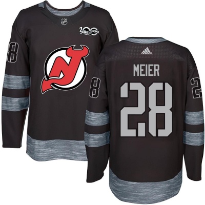 Men's Timo Meier New Jersey Devils 1917- 100th Anniversary Jersey - Authentic Black