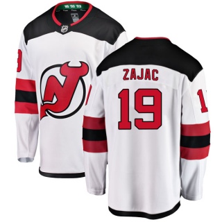 Men's Travis Zajac New Jersey Devils Fanatics Branded Away Jersey - Breakaway White