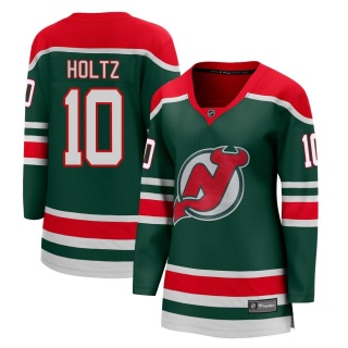 Women's Alexander Holtz New Jersey Devils Fanatics Branded 2020/21 Special Edition Jersey - Breakaway Green