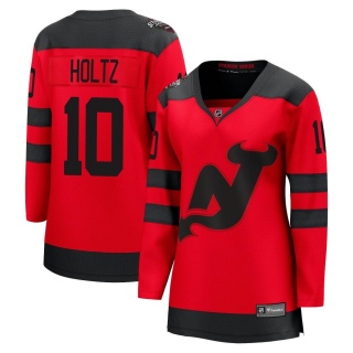 Women's Alexander Holtz New Jersey Devils Fanatics Branded 2024 Stadium Series Jersey - Breakaway Red