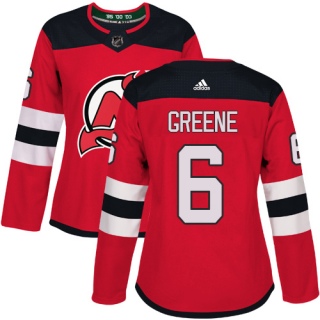 Women's Andy Greene New Jersey Devils Adidas Home Jersey - Authentic Red