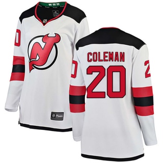 Women's Blake Coleman New Jersey Devils Fanatics Branded Away Jersey - Breakaway White