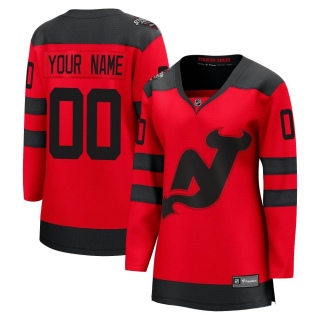Women's Custom New Jersey Devils Fanatics Branded Custom 2024 Stadium Series Jersey - Breakaway Red