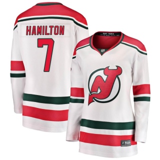 Women's Dougie Hamilton New Jersey Devils Fanatics Branded Alternate Jersey - Breakaway White