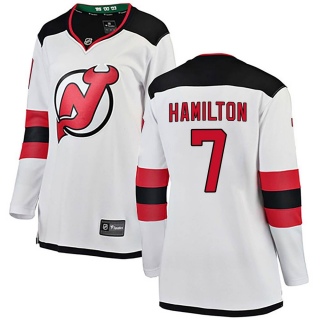 Women's Dougie Hamilton New Jersey Devils Fanatics Branded Away Jersey - Breakaway White