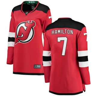 Women's Dougie Hamilton New Jersey Devils Fanatics Branded Home Jersey - Breakaway Red