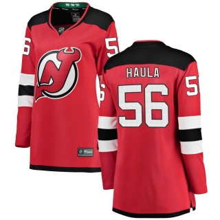Women's Erik Haula New Jersey Devils Fanatics Branded Home Jersey - Breakaway Red