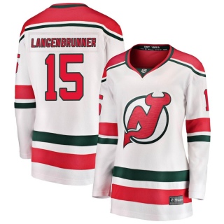 Women's Jamie Langenbrunner New Jersey Devils Fanatics Branded Alternate Jersey - Breakaway White