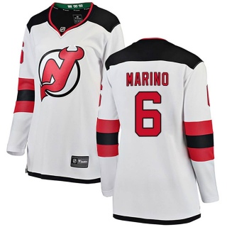 Women's John Marino New Jersey Devils Fanatics Branded Away Jersey - Breakaway White