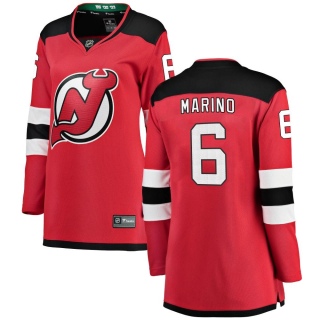 Women's John Marino New Jersey Devils Fanatics Branded Home Jersey - Breakaway Red