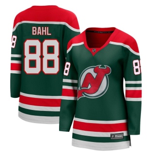 Women's Kevin Bahl New Jersey Devils Fanatics Branded 2020/21 Special Edition Jersey - Breakaway Green