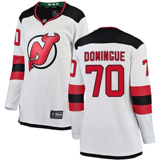 Women's Louis Domingue New Jersey Devils Fanatics Branded Away Jersey - Breakaway White