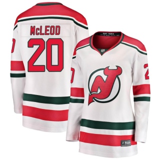 Women's Michael McLeod New Jersey Devils Fanatics Branded Alternate Jersey - Breakaway White