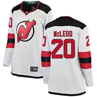 Women's Michael McLeod New Jersey Devils Fanatics Branded Away Jersey - Breakaway White