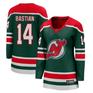Women's Nathan Bastian New Jersey Devils Fanatics Branded 2020/21 Special Edition Jersey - Breakaway Green