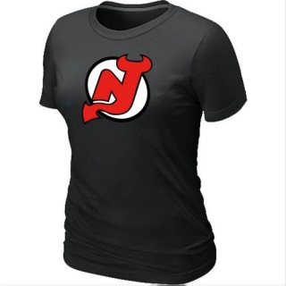 Women's New Jersey Devils Big & Tall Logo T-Shirt - - Black