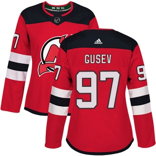Women's Nikita Gusev New Jersey Devils Adidas Home Jersey - Authentic Red