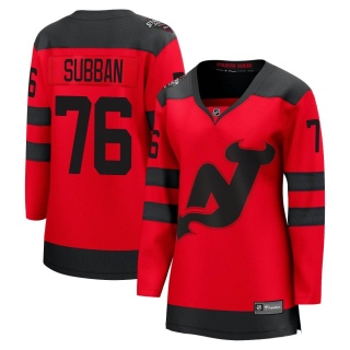 Women's P.K. Subban New Jersey Devils Fanatics Branded 2024 Stadium Series Jersey - Breakaway Red